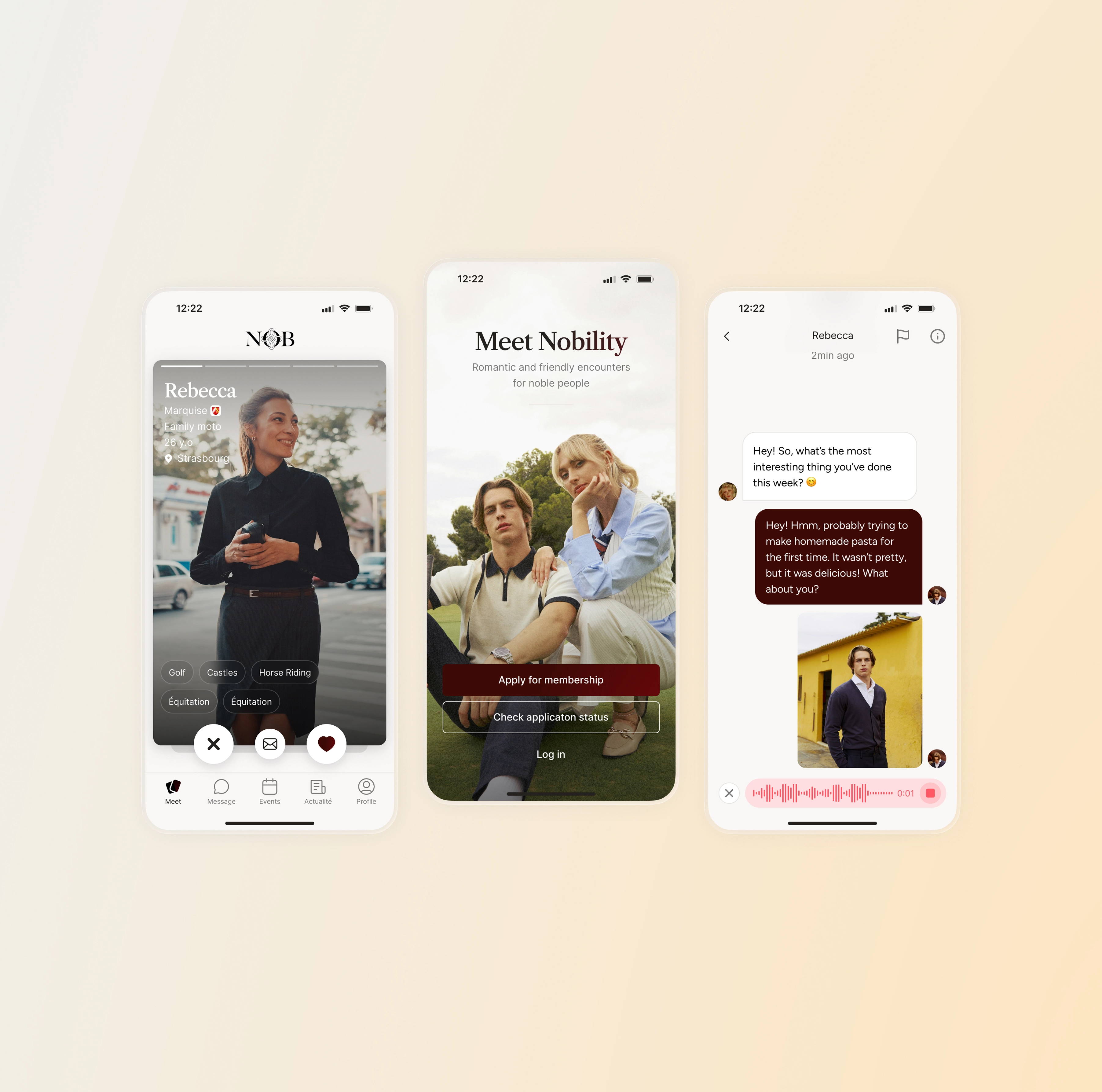 NOB — Communauté & Lifestyle