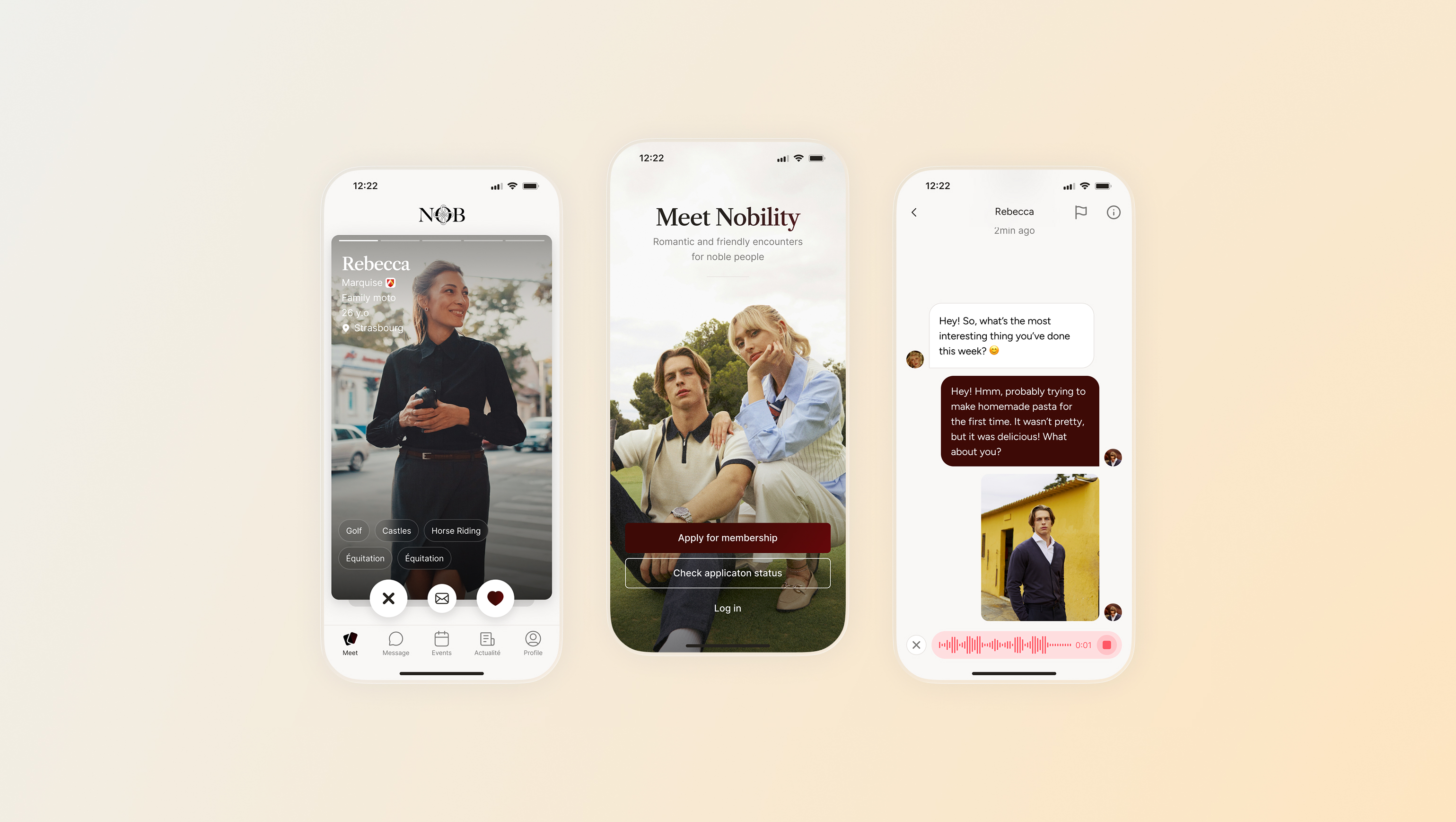 NOB — Communauté & Lifestyle